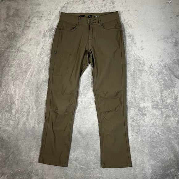 Prana Halle Straight Fit Pants Women's 6R Hiking Outdoor Performance Army Green - Picture 1 of 10